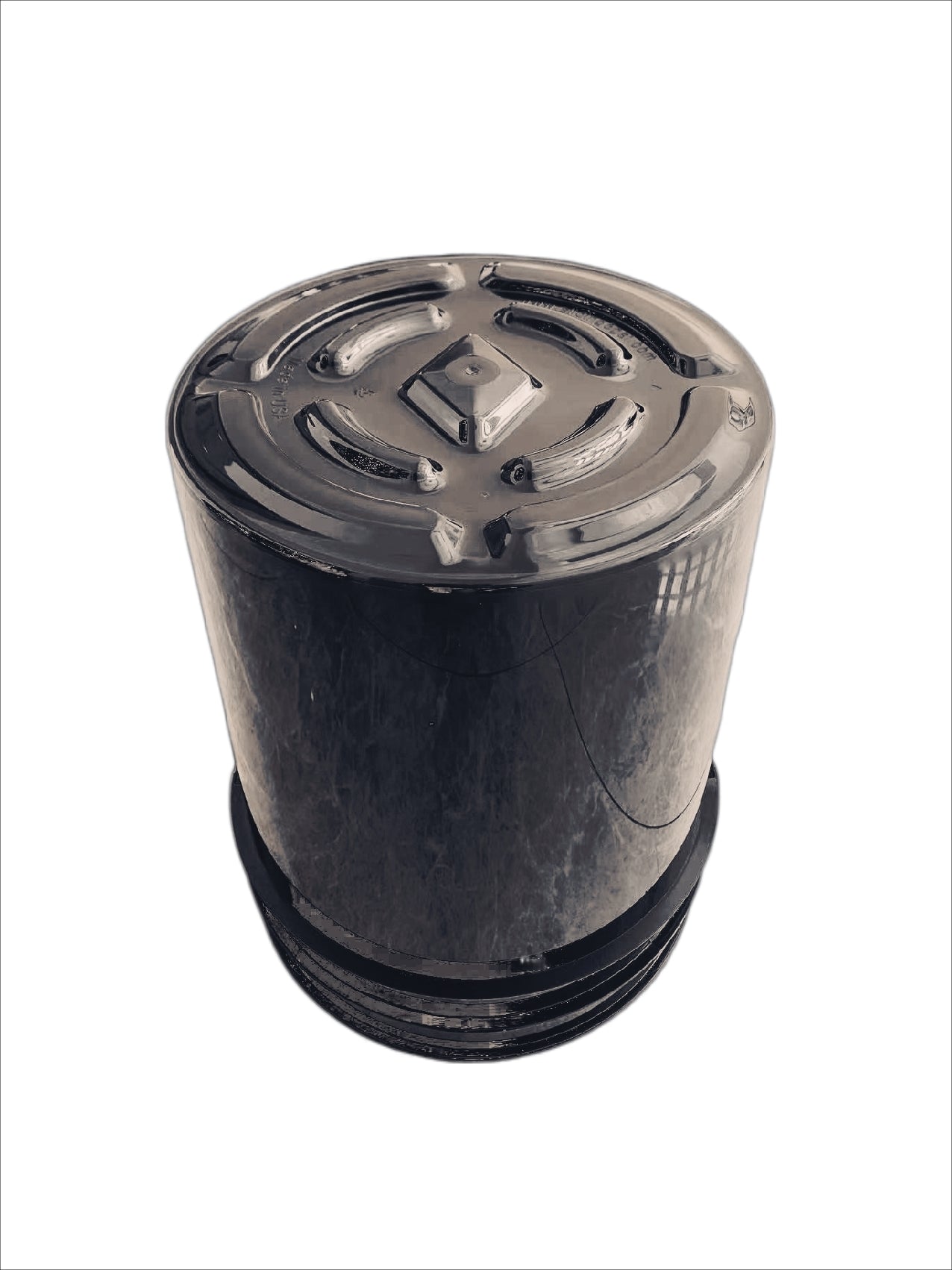 1-Sliding5gal hydroponic Bucket with raised grow basket, air-pump and accessories, rocks and two side handles (attached)