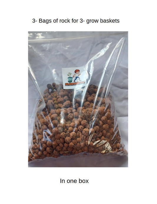 3- 3lb bags Expanded Clay Pebbles for Plants, Hydroponics, Aquaponics,
